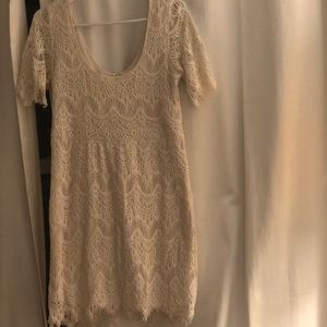 White lace dress